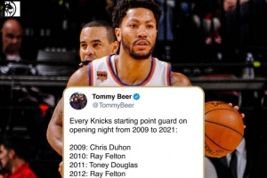 每年都在变！布伦森来之前 尼克斯13年换了12个揭幕战首发控卫！